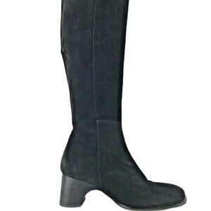 Anne Klein Womens Black Closed Toe Side Zipper Knee High Boots Size US 6‎ M